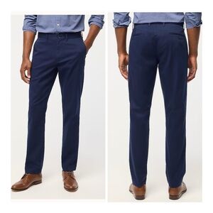 NEW J. Crew Factory Men's Navy Blue Straight-Fit Flex Chino Pants Preppy 32/32